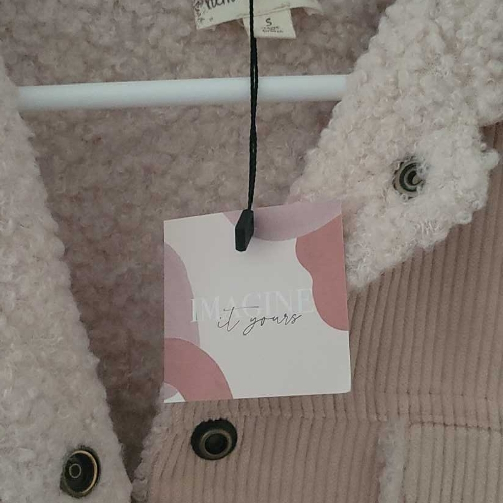 BNWT pink corduroy coat - Picture 3 of 4